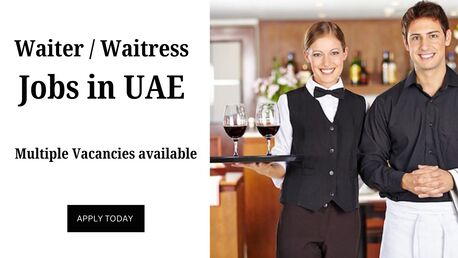 Dubai, Jobs, Waiter And Waitress