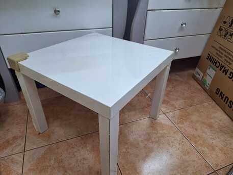 Riyadh, Furniture, SAR 20,  White Square Wooden Table &ndash; Excellent For Home Or Office Use