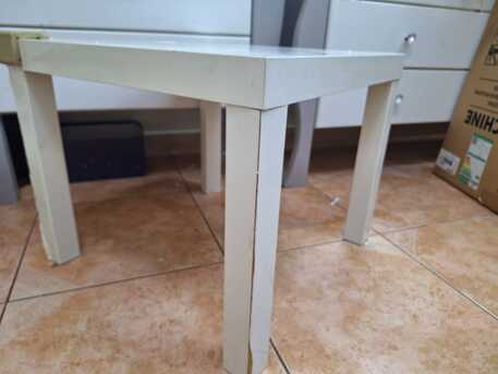 Riyadh, Furniture, SAR 20,  White Square Wooden Table &ndash; Excellent For Home Or Office Use