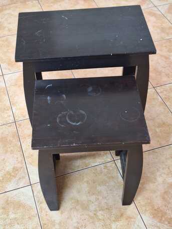 Riyadh, Furniture, SAR 50,  Two Set Of Brown Square Wooden Table &ndash; Excellent For Home Or Office Use.