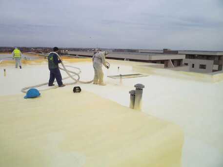 Qatif, Construction, Spray Polyurethane Foam For Waterproofing And Thermal Insulation Protection