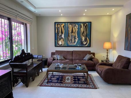 Amman, Apartments/Houses, JOD 14000/year,  Furnished,  3 BR,  Ground Fully Furinshed 3B Apartment With Outside Garden In 5 Circle 00962777688956