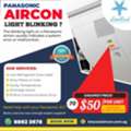 SGD 50,  Panasonic AC Light Blinking