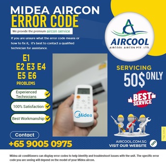 Singapore, Air Conditioning, Midea Aircon Error Code