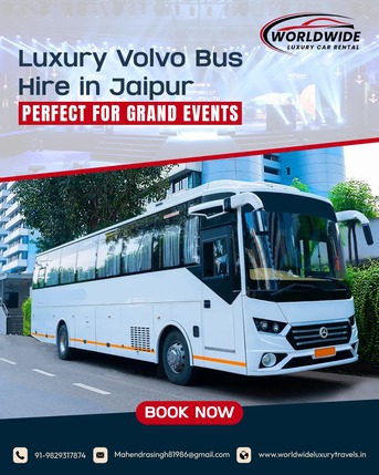 Jaipur, Travel, Luxury Volvo Bus Hire In Jaipur