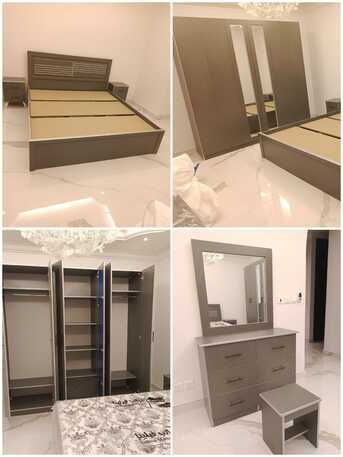 Jeddah, Furniture, SAR 23,  Complete Luxury Bedroom Set Jeddah | 6-Door Wardrobe + Double Bed + Dressing + SideTable