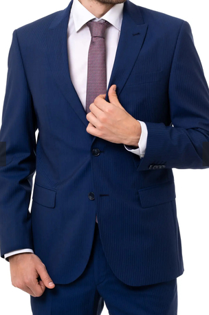 Jubail, Clothing & Accessories, SAR 499,  Pierre Cardin Men&rsquo;s Full Suit Blue Size 44 New Mint Condition