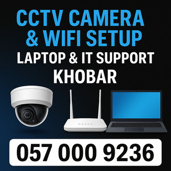Al Aziziyah, Computer, ✅✅✅ CCTV CAMERA | WIFI SETUP | LAPTOP & IT SUPPORT &ndash; KHOBAR ✅✅✅