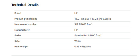Riyadh, Computers, SAR 2500,  HP ScanJet Pro N4600 Fnw1 Professional Scanner, ADF, CIS Scanning Technology, Flatbed