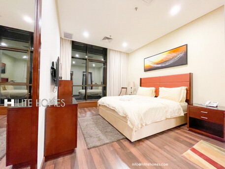 Kuwait City, Apartments/Houses, KWD 600/month,  Furnished,  1 BR,  Fully Furnished Luxury One Bedroom Serviced Apartment For Rent In Bneid Al Qar