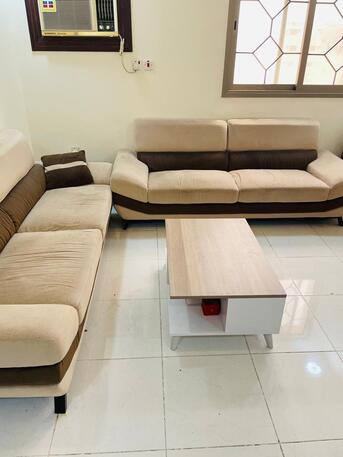 Thuqbah, Furniture, SAR 500,  Sofa Set,  2 Qty In Good Condition, Urgent Sell For Purchase New
