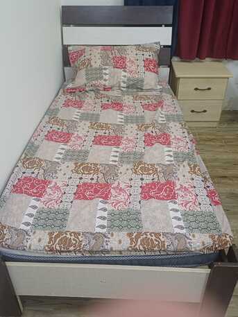 Jeddah, Furniture, SAR 300,  Single Bed With Mettres And Cabinet
