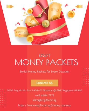 Singapore, Collectibles, SGD 1,  Custom Money Packets For Festive And Corporate Gifting By EzGift