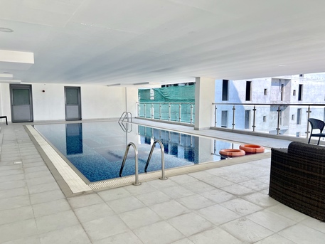 Sanabis, Apartments/Houses, BHD 300/month,  Furnished,  1 BR,  90 Sq. Meter,  1BHK Apartment With Gym, Pool & Balcony | Al Burhama