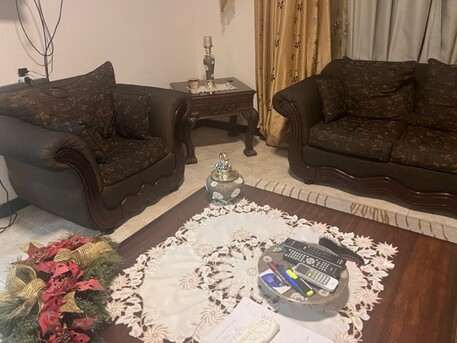 Dammam, Furniture, SAR 1800,  Sofa Set With Center And Side Table+ Dinner Set With 8 Seats