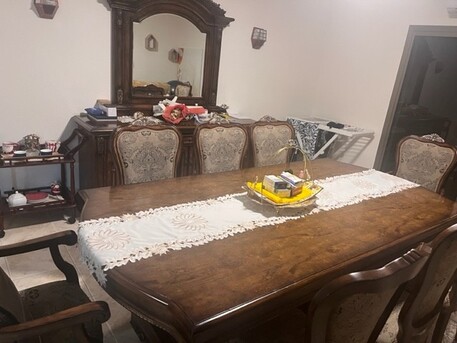 Dammam, Furniture, SAR 1800,  Sofa Set With Center And Side Table+ Dinner Set With 8 Seats