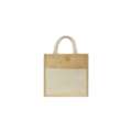 Eco-Friendly Jute Bags With Front Cotton Pocket & Button Closure - Iconique Gifts LLC