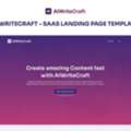 USD 12,  Download The Clean Minimal Landing Page For AI Writing (SaaS) &ndash; Launch Smart And Fast