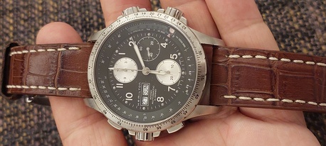 Riyadh, Watches, SAR 3500,  Hamilton Automatic Chronograph (Pilots) Big Dial 44mm For Men Original Swiss Made