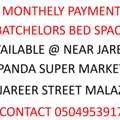 SAR 500/month,  MONTHELY PAYMENT BED SPACE AVAILABLE @ NEAR JAREER PANDA SUPER MARKET