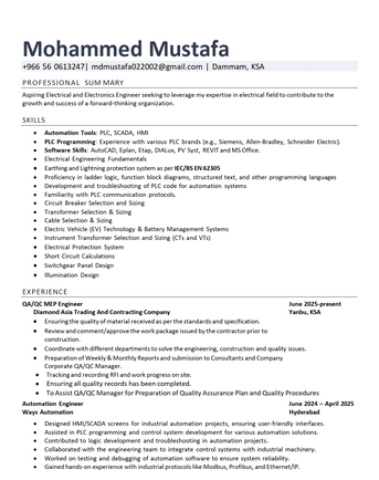 Dammam, Job Seekers, Electrical Site Engineer