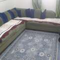 SAR 600,  King Size Bed Set And L Shape 7 Seater Sofa With Rotating Glass Centre Table