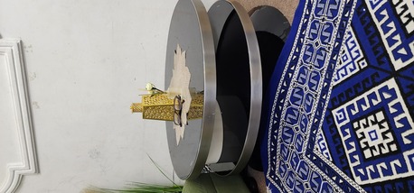 Riyadh, Furniture, SAR 500,  King Size Bed Set With Wardrobe,And L Shape 7-Seater Sofa With Rotating Glass Centre Table