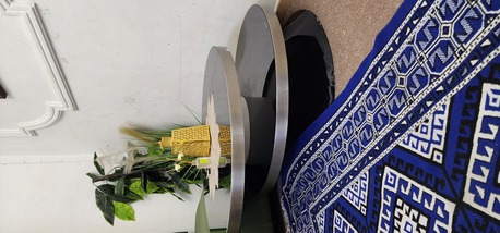 Riyadh, Furniture, SAR 500,  King Size Bed Set With Wardrobe,And L Shape 7-Seater Sofa With Rotating Glass Centre Table