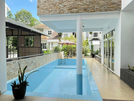 Ho Chi Minh City, Sublets, USD 4200/month,  4 BR,  289 Sq. Meter,  HR233-Compound Villa For Rent In Thao Dien | Basement |Office | $4,200 (HCM City)