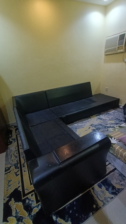 Jeddah, Furniture, SAR 300,  Black Color 8 Seater Used Sofa For Sale
