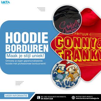 Brussels, Clothing & Accessories, Hoodie Borduren Maak Je Stijl Uniek!