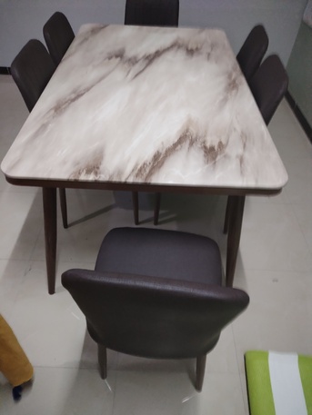 Jubail, Furniture, SAR 3500,  Three Months Used Seven Seater Sofa And 6 Seater Dinning Set Is Available For Sale