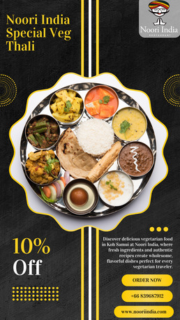 Bangkok, Food & Drink, Noori India - Leading Indian Vegetarian Restaurant In Koh Samui For Authentic And Fresh Fl