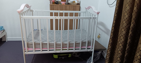 Dammam, Furniture, SAR 150,  Baby Cot With Wheels