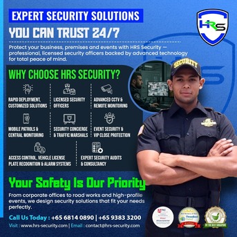 Singapore, Security, Licensed Security Guards | Professional Security Guard Service | HRS Security Services