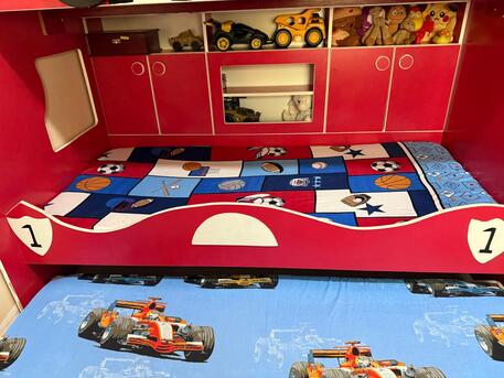 Jubail, Furniture, SAR 1800,  Triple Bunk Bed , Race Car Theme For Kids And Teenagers