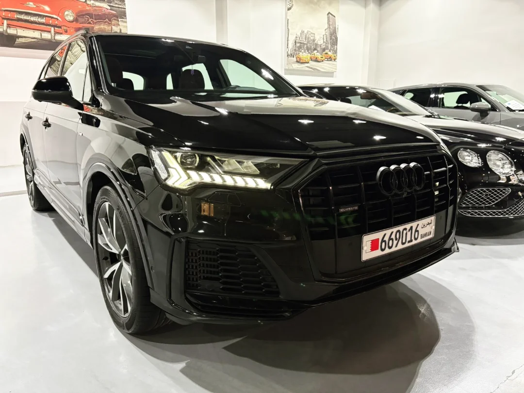 Amwaj Islands, Vehicles, Cars & Trucks , BHD 21995,  Audi Q7 S-Line Black Edition,  2023,  Automatic,  29000 KM,  Audi Q7 S-Line Quattro 55 TFSI  Special Order Black Edition V6 3.0L TC 340 HP
