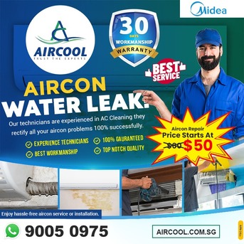 Singapore, Air Conditioning, Midea Aircon Water Leaking