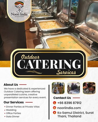 Bangkok, Catering, Noori India &ndash; Premium Catering Services In Koh Samui For Events, Weddings, And Private Gat
