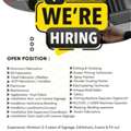 CARPENTERS,WELDERS,FABRICATORE,PAINTERS,SIGNAGE TECHNICIANS,STICKER APPLICATORS.OPERATORS