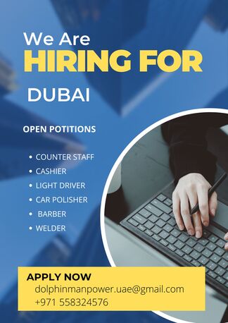 Dubai, Jobs, OPENINGS FOR DUBAI