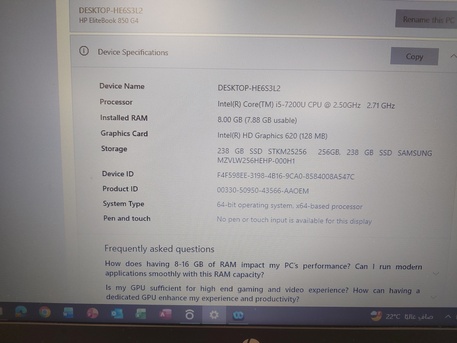 Al Aziziyah, Computers, SAR 2350,  Laptop HP