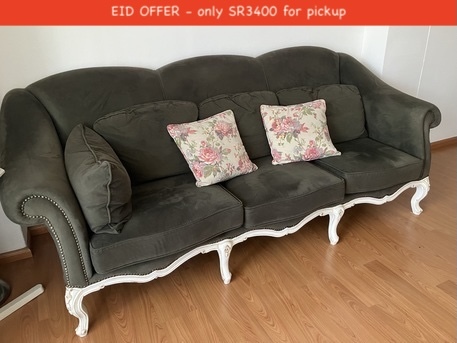 Al Olaya, Furniture, SAR 3650,  50% Off Price Only Today. Luxury Hand Crafted Designer Sofa - Surprise Your Wife