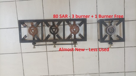 Al Iskan, Household Items, SAR 80,  3 Burner And 1 Burner Gas Stove For Sale