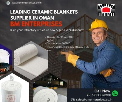 Muscat, Materials, OMR 30,  Leading Ceramic Blankets Supplier In Oman By BM Enterprises