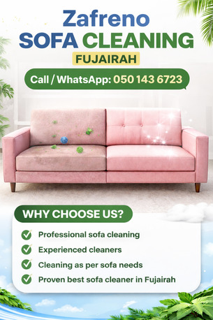 Fujairah, Cleaning, Zafreno Sofa Cleaning Fujairah