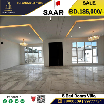 Saar, Real Estate For Sale, BHD 185000,  5 BR,  Brand New Luxury Villa For Sale In Saar