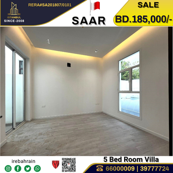 Saar, Real Estate For Sale, BHD 185000,  5 BR,  Brand New Luxury Villa For Sale In Saar