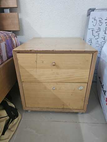 Riyadh, Furniture, SAR 600,  IKEA Queen Bed + Ikea Mattress + 2 Side Tables