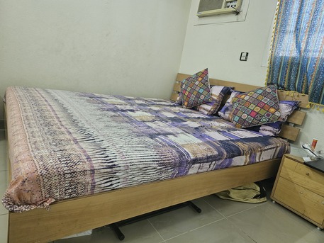 Riyadh, Furniture, SAR 600,  IKEA Queen Bed + Ikea Mattress + 2 Side Tables